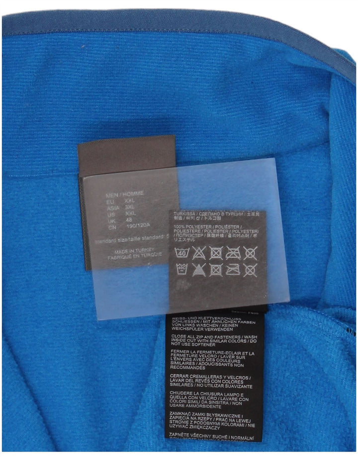 Męski sweter polarowy Jack Wolfskin z zamkiem błyskawicznym, 2XL, niebieski poliester