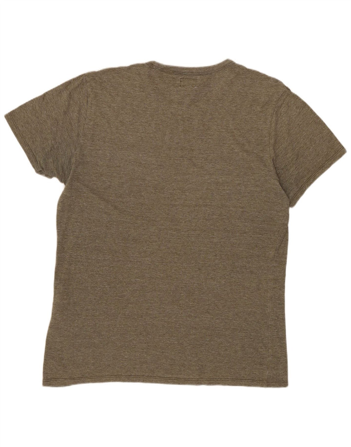 Męski t-shirt LEVI'S Top, mały, z bawełny w kolorze khaki
