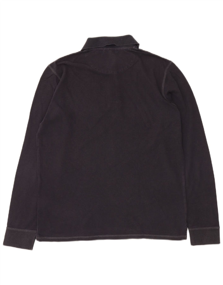 Męska koszulka polo z długim rękawem GEOX Respira, kolor średni granatowy