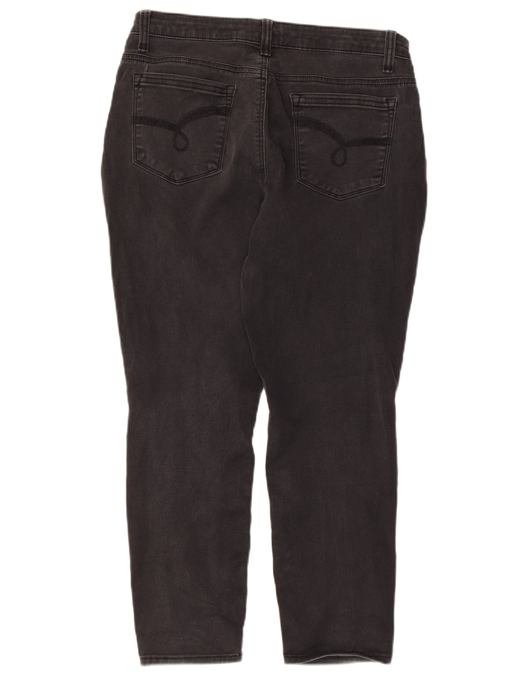 Damskie dżinsy rurki LEE Riders ze średnim stanem US 4 małe W32 L24 czarne