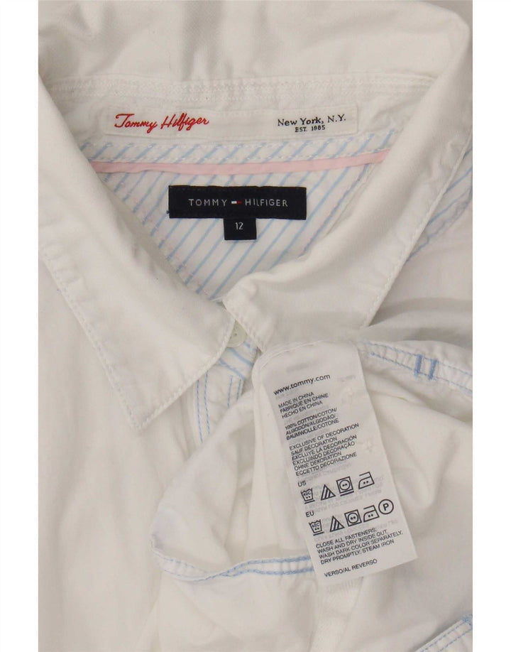 Koszula damska Tommy Hilfiger US 12, duża, biała, bawełniana