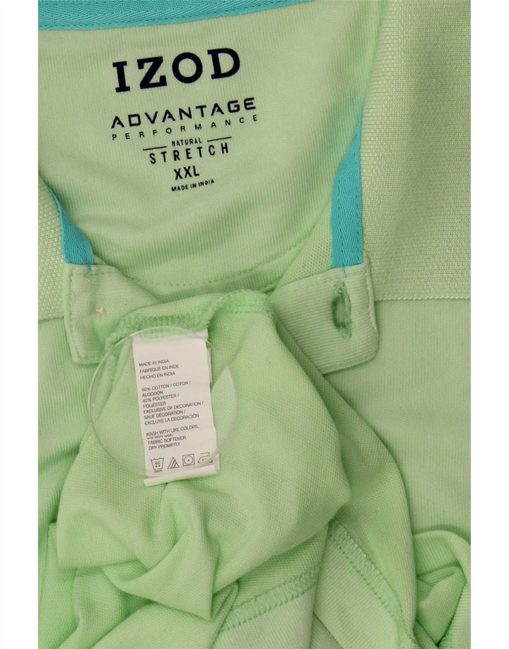 Męska koszulka polo IZOD 2XL, zielona bawełna