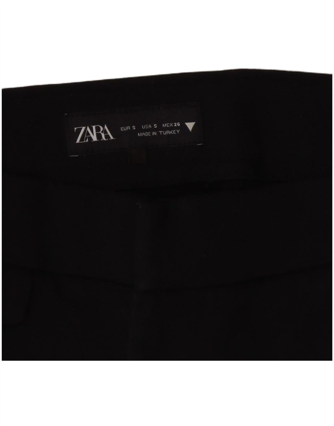 Damskie spodnie garniturowe Zara Bootcut UK 10, małe, czarne, bawełniane