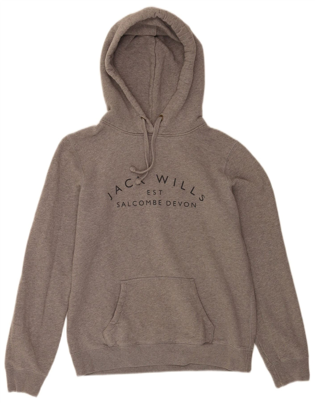 Sweter damski Jack Wills Salcombe Devon z kapturem UK 12, średni szary nakrapiany