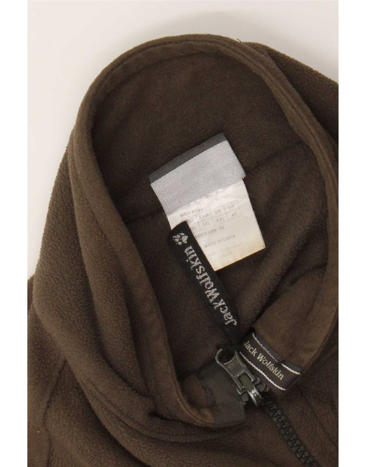 Męska kurtka polarowa Jack Wolfskin z podszewką UK 48 2XL Khaki, poliester