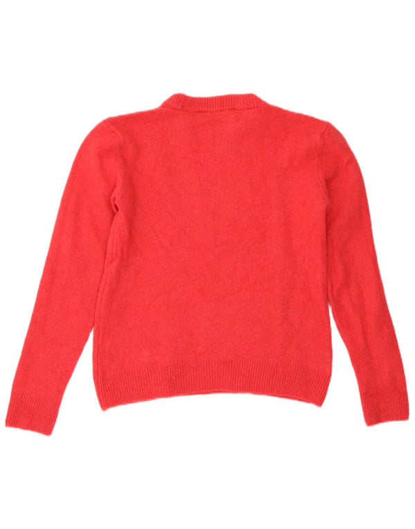 Sweter damski Zara z okrągłym dekoltem, UK 10, mały, różowy