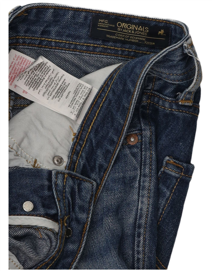 Męskie spodenki jeansowe Jack & Jones o regularnym kroju, małe W29, niebieskie, bawełniane