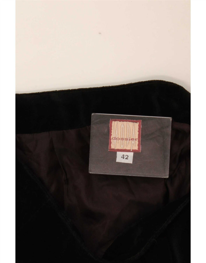 Damska mini spódniczka sztruksowa Moda Dossier IT 42 Medium W28 Black