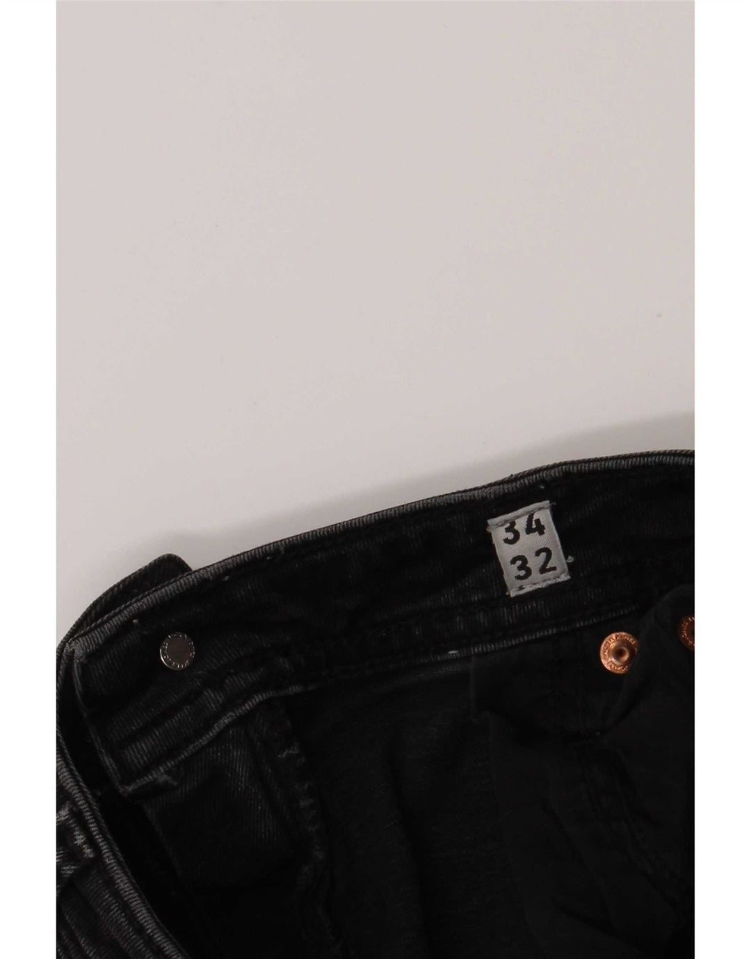 Męskie jeansy typu slim w trudnej sytuacji Jack & Jones W34 L32, czarna bawełna