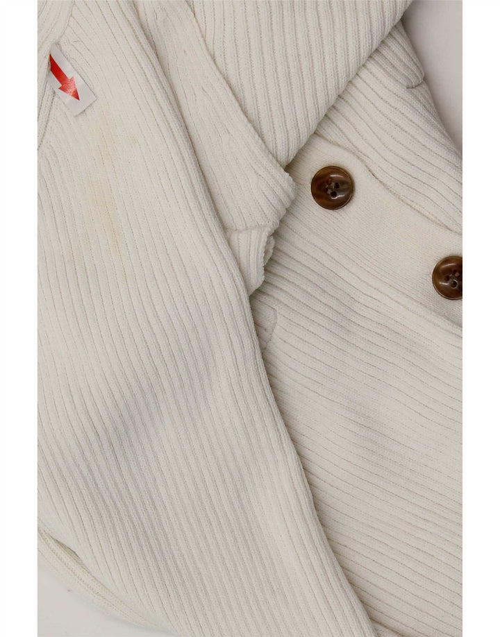 Sweter damski Zara Crop Cardigan UK 12 Średniobiała wiskoza