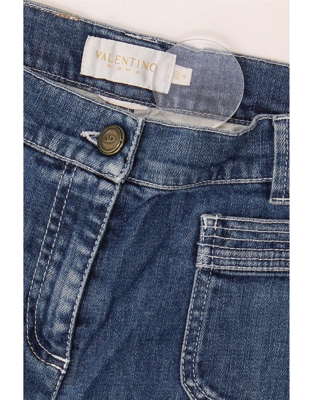 Jeansy damskie Valentino IT 40 Small W28 L30 Niebieskie