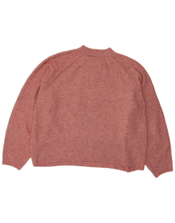 Marks & Spencer Damski sweter z okrągłym dekoltem, UK 18 XL, różowy