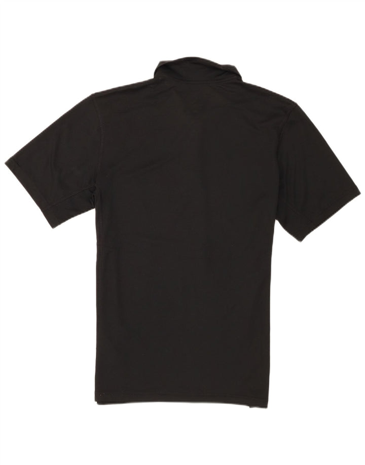 Męska koszulka polo Nike Dri Fit, mała, czarna, poliestrowa