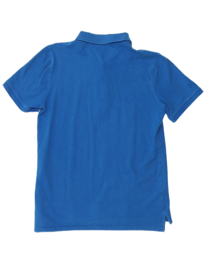 Chłopięca koszulka polo Tommy Hilfiger 15-16 lat, niebieska, bawełniana