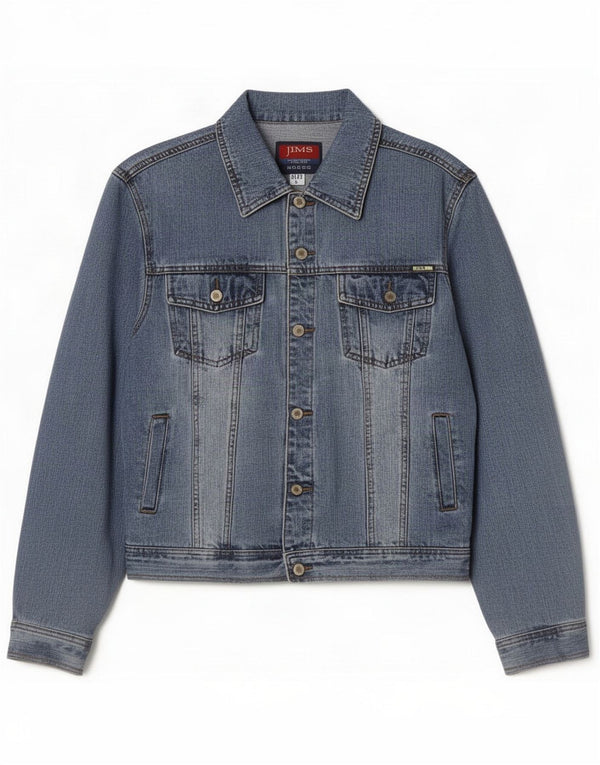 Męska kurtka dżinsowa vintage UK 40 Large Blue Cotton