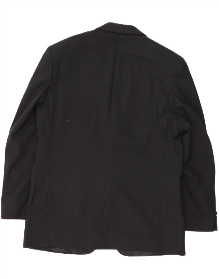 Marks & Spencer Męska marynarka zapinana na 2 guziki UK 38 Średnia czarna wełna