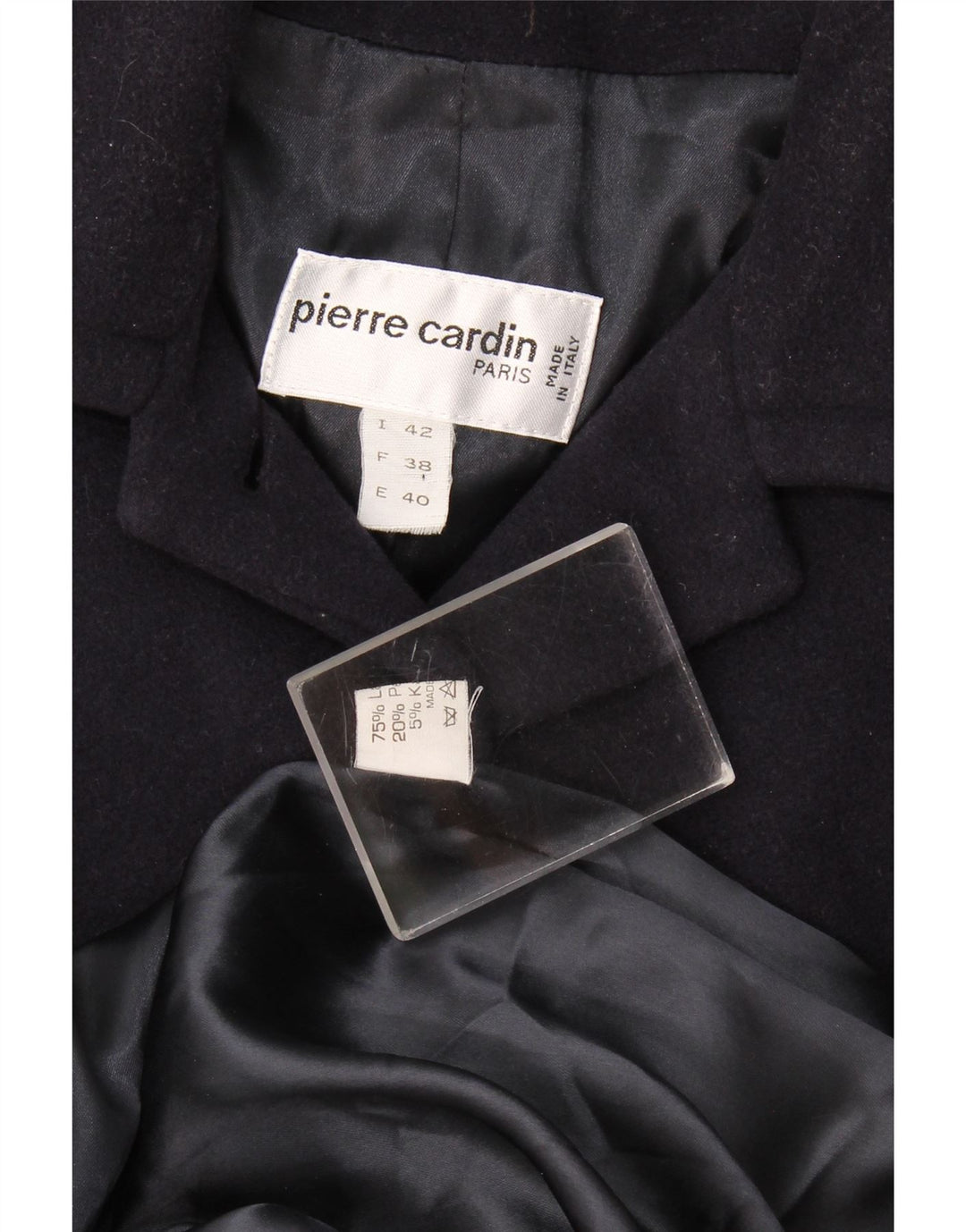 Damski płaszcz oversize Pierre Cardin IT 42 Średni granatowy wełniany