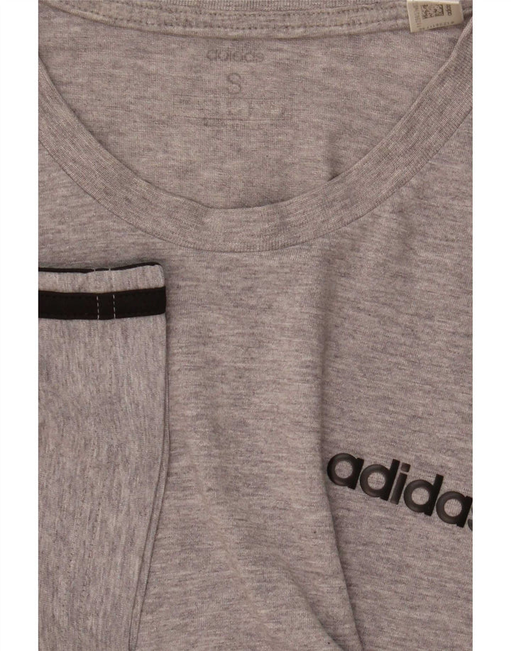 Adidas Męska koszulka Top w małe szare paski