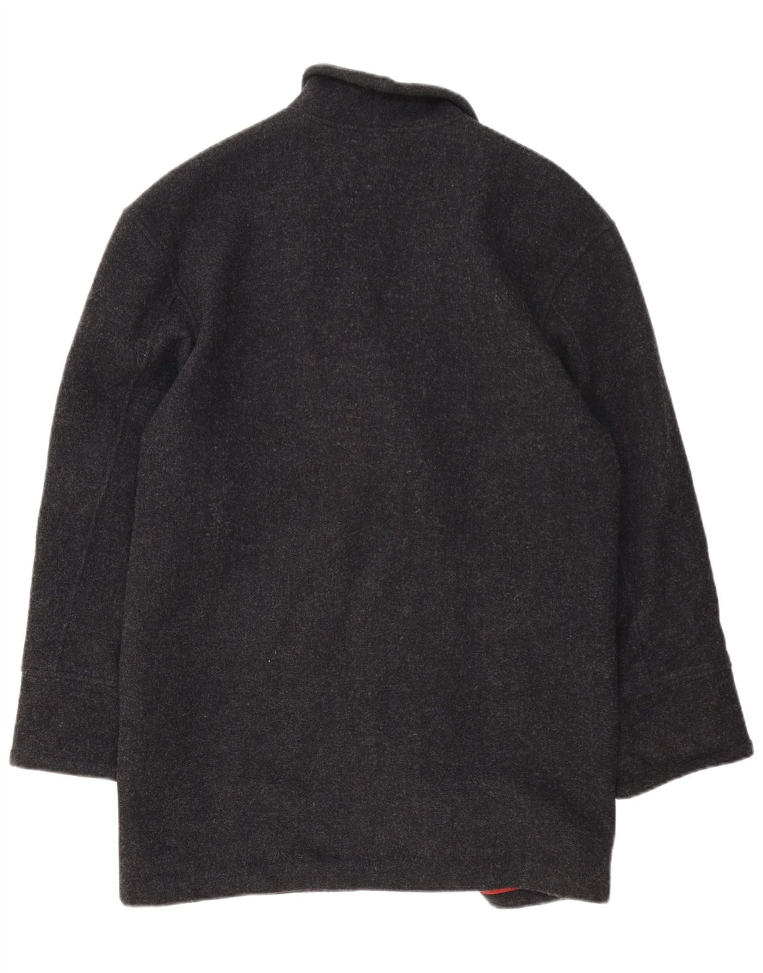 Vintage damski płaszcz oversize IT 42 średnioszary wełniany