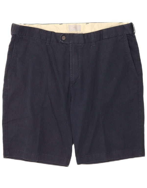 Marks & Spencer Męskie spodenki Chino W42 2XL Granatowe, bawełniane