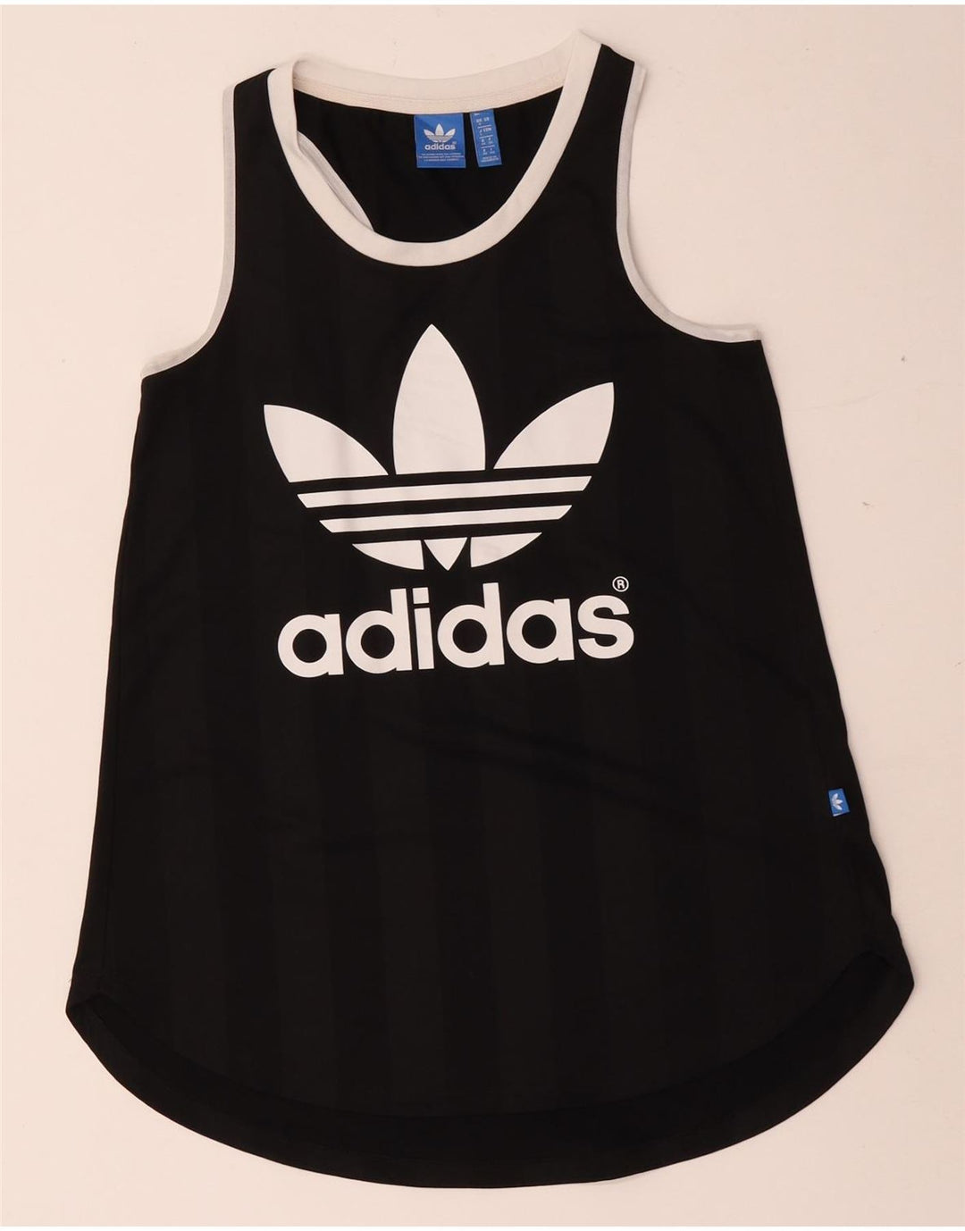 Damska kamizelka graficzna Adidas Top UK 8 Mały czarny poliester
