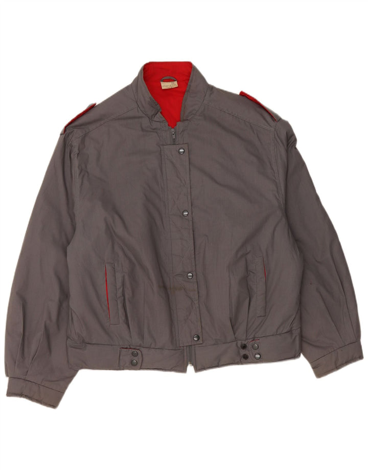Vintage damska kurtka bomberka wojskowa oversize IT 48 XL granatowa