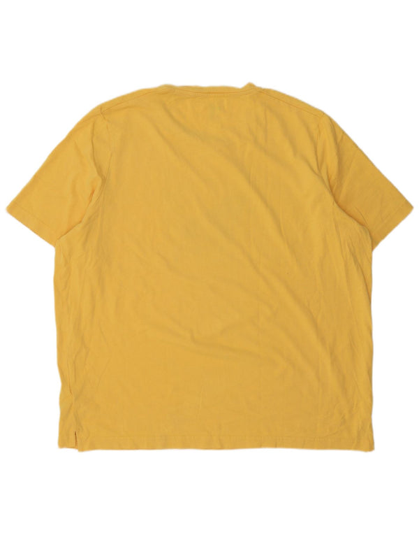 Męska koszulka z grafiką Puma Top 2XL Żółta bawełna