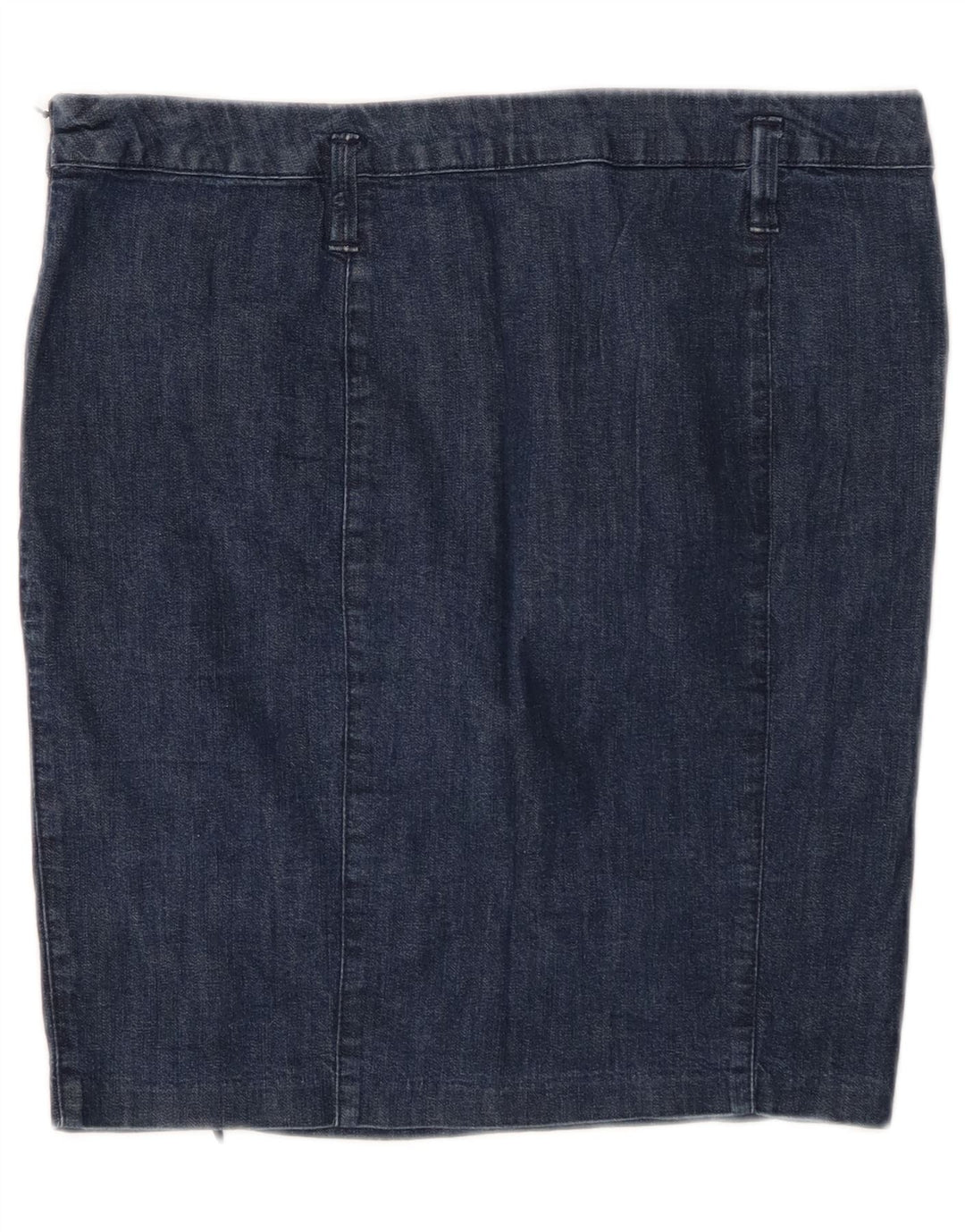BENETTON Damska spódnica dżinsowa IT 44 Medium W30 Granatowa bawełna