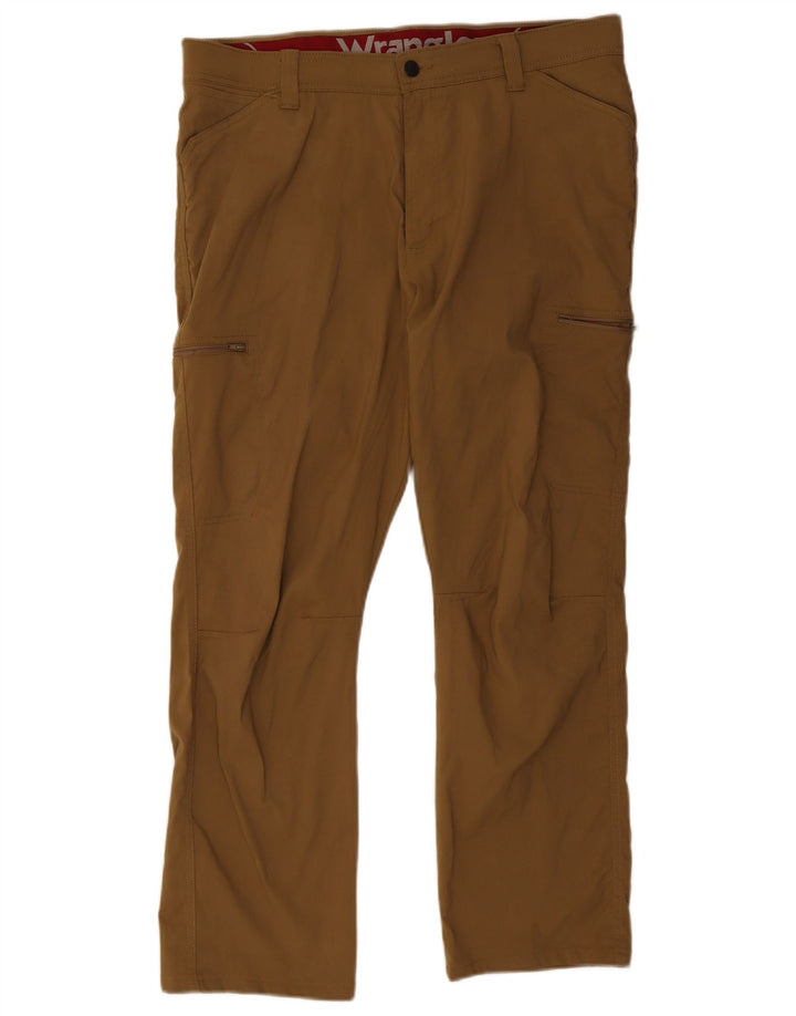 Męskie proste spodnie cargo Wrangler W36 L30 Brązowy nylon