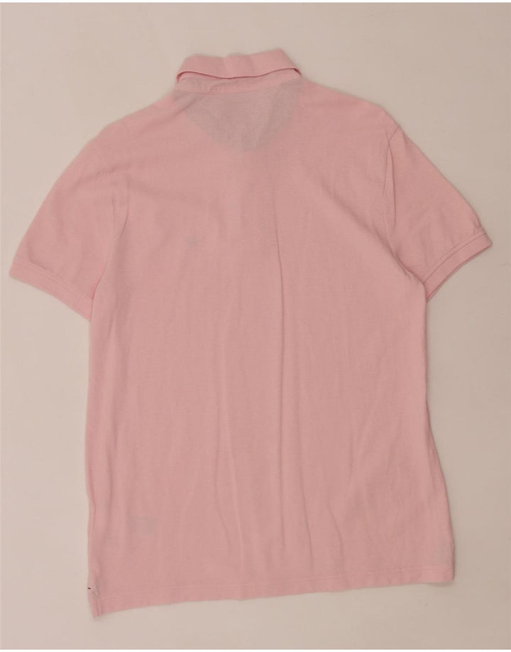 Męska koszulka polo Tommy Hilfiger, średnio różowa, bawełniana