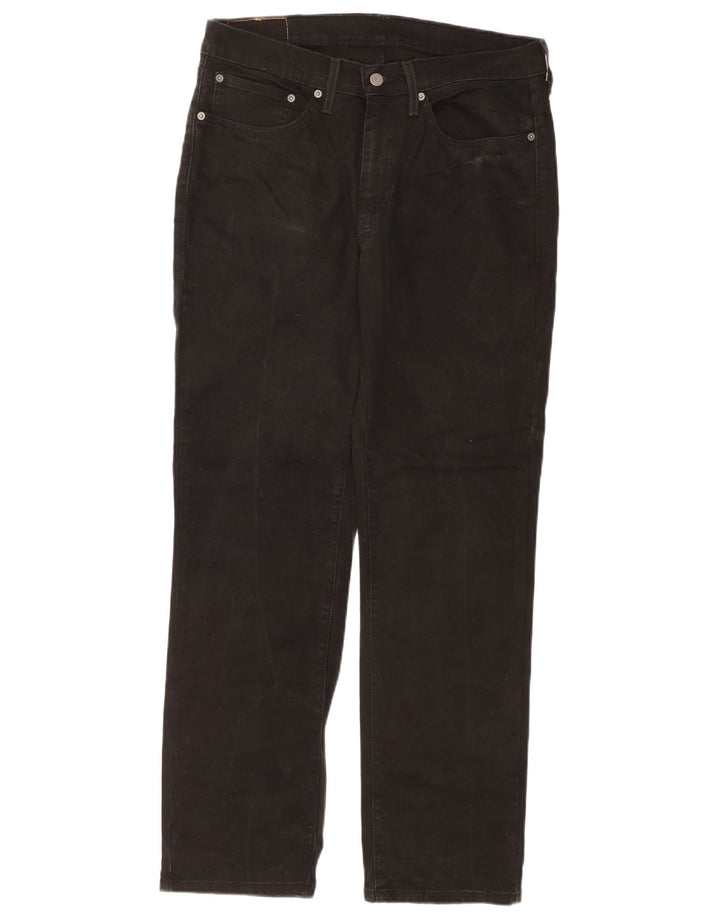 Męskie dżinsy Levi's 514 Straight W34 L32 Czarna bawełna