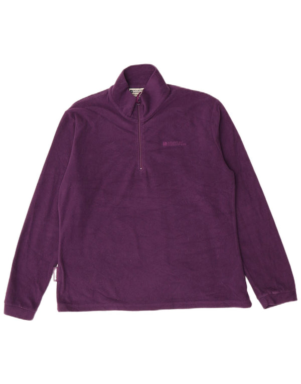 Mountain Warehouse Womens Zip Neck Fleece Jumper UK 16 Large Purple