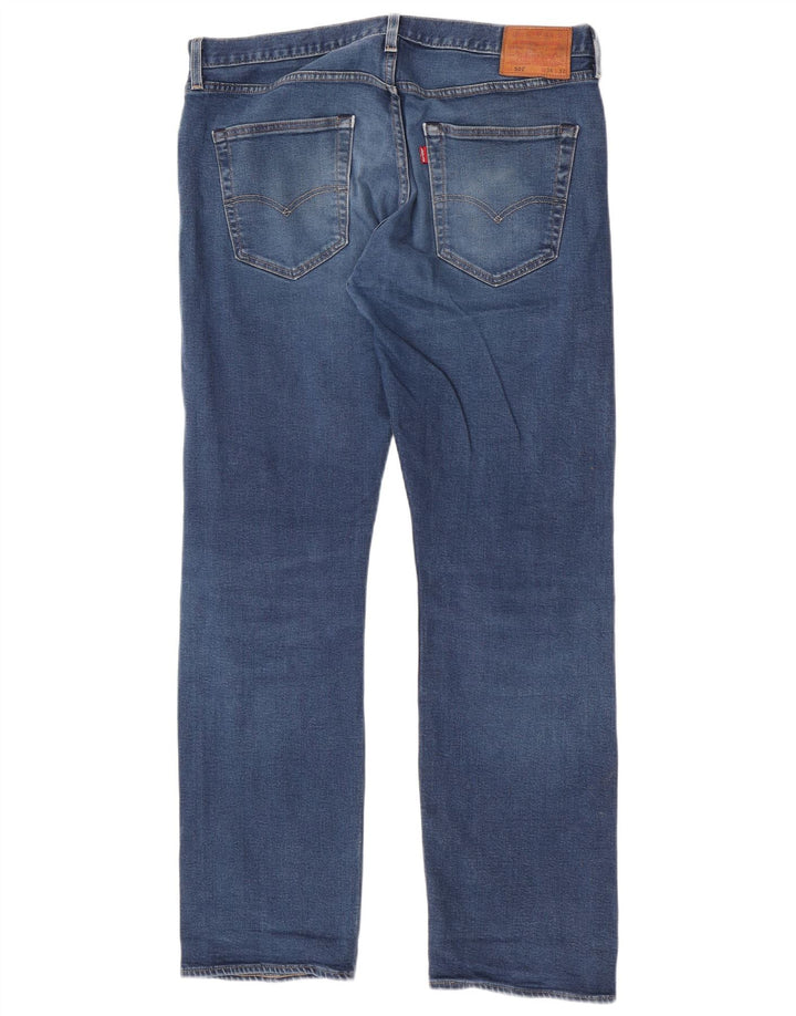 Męskie dżinsy Levi's 501 Straight W36 L32 Niebieskie bawełniane
