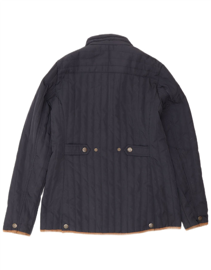 Damska ocieplana kurtka Crew Clothing UK 10, mała, granatowa, poliester