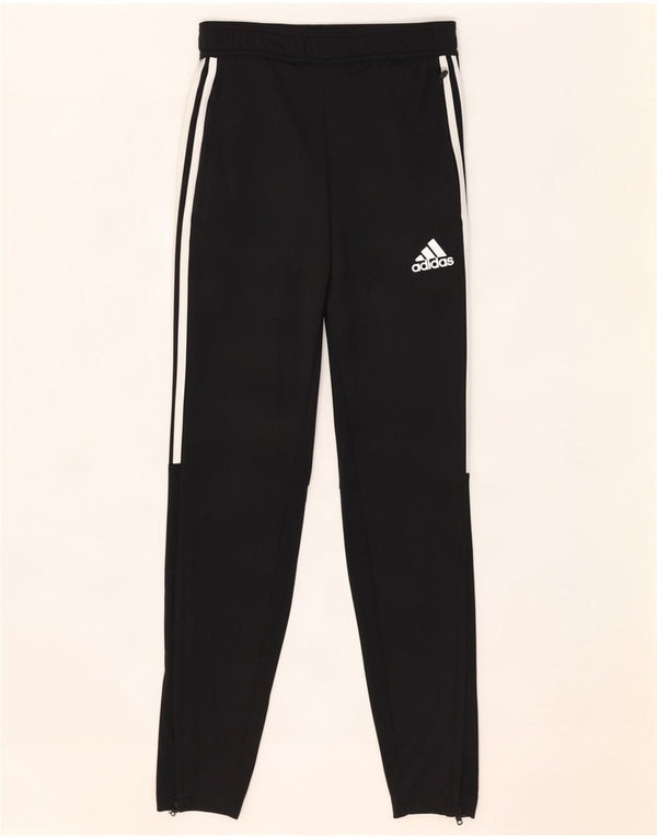Damskie spodnie dresowe Adidas Climalite UK 4 XS, czarne, poliestrowe