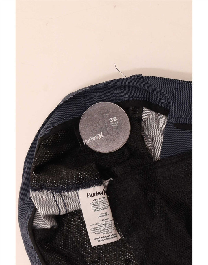 Męskie spodenki Chino Hurley W36, duże, granatowe, nylonowe