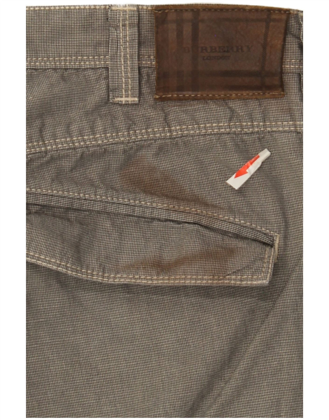 Męskie proste spodnie chino Burberry W32 L34 szare