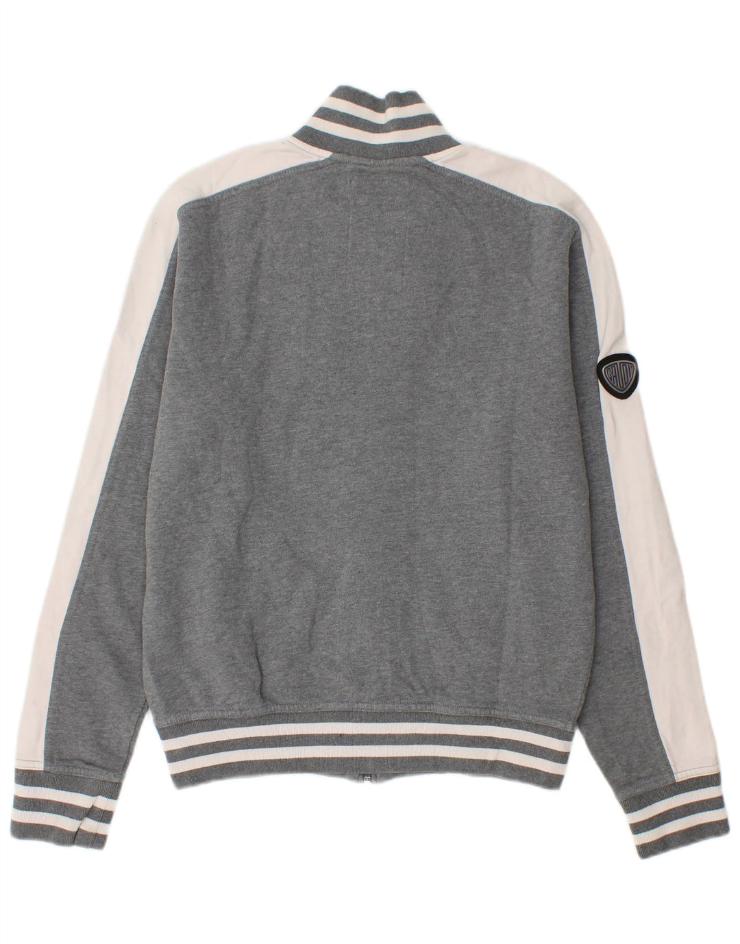 Damska kurtka dresowa Gaudi Graphic UK 10, mała, szara, z blokami kolorów