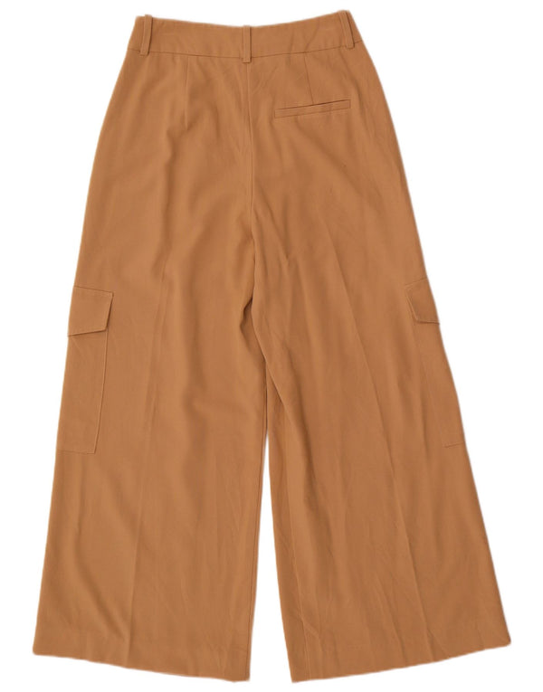 MARKS & SPENCER Damskie spodnie cargo z wysokim stanem UK 6 XS W24 L27 Beżowe