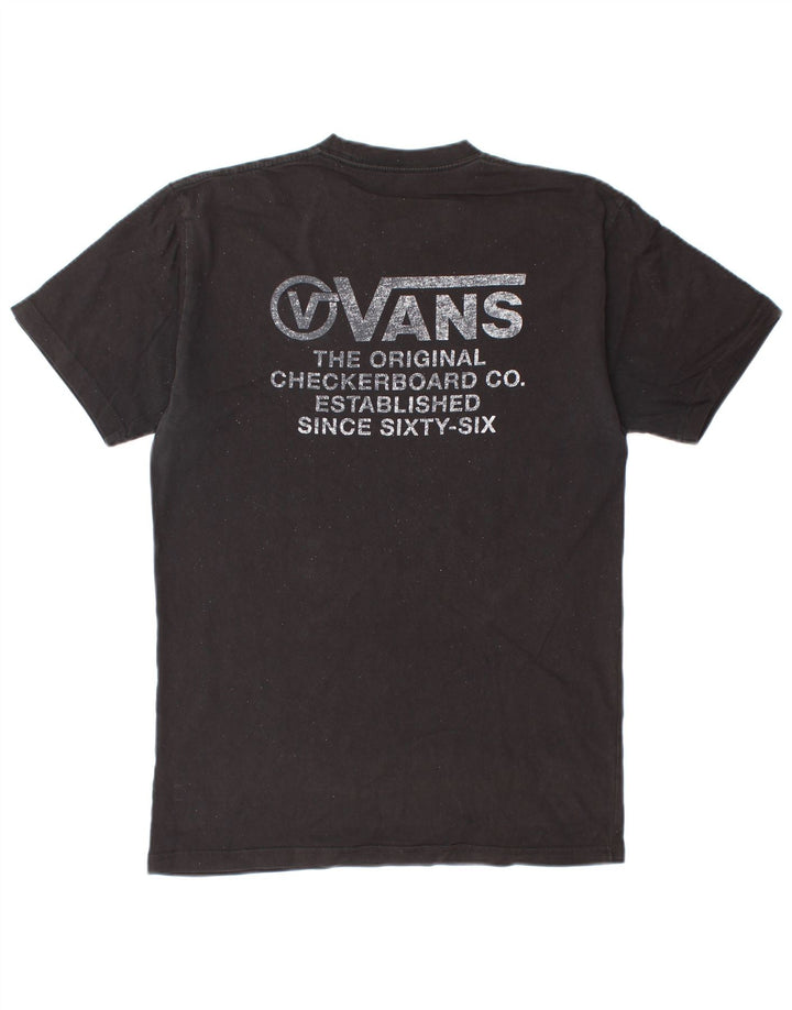 Męski T-shirt Vans Classic Fit z grafiką, średni czarny