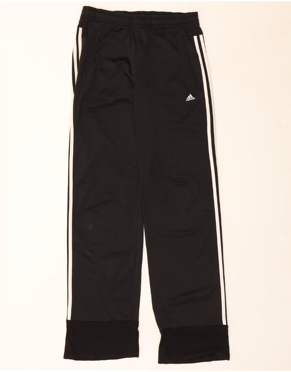 Damskie spodnie dresowe ADIDAS Joggers UK 10, małe, czarne, poliestrowe