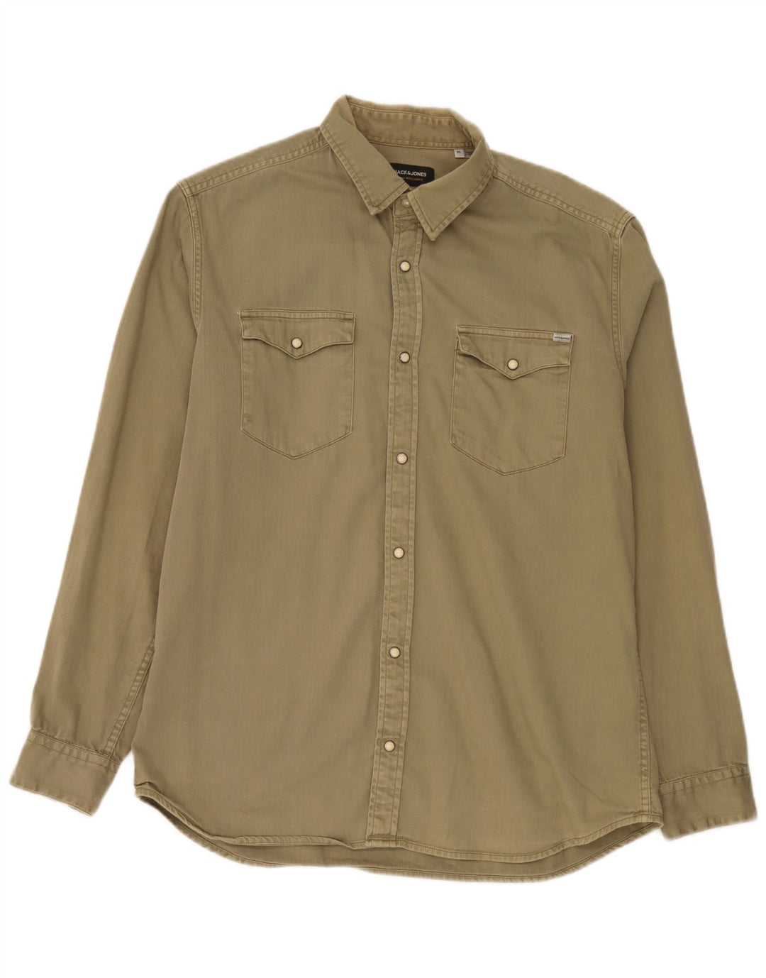 Męska koszula dżinsowa Jack & Jones XL, khaki