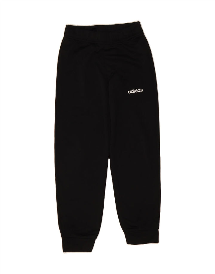 ADIDAS Boys Tracksuit Trousers Joggers 7-8 Years  Black Polyester Vintage Adidas and Second-Hand Adidas from Messina Hembry 