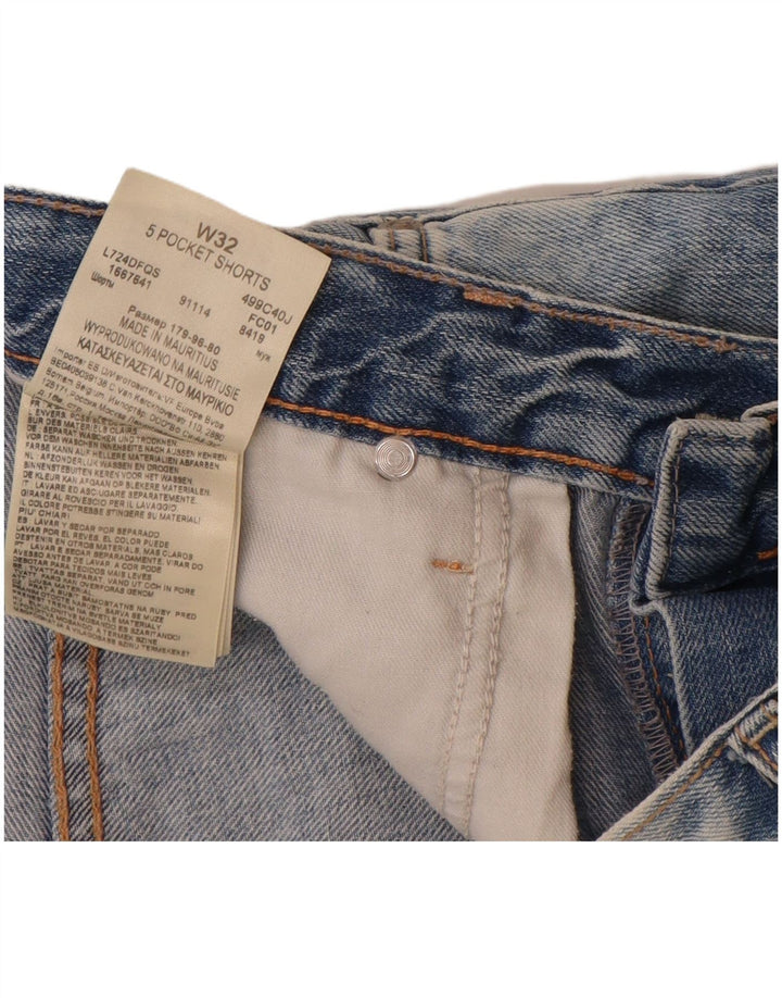 Męskie spodenki dżinsowe Lee W32 Średnioniebieskie, bawełniane