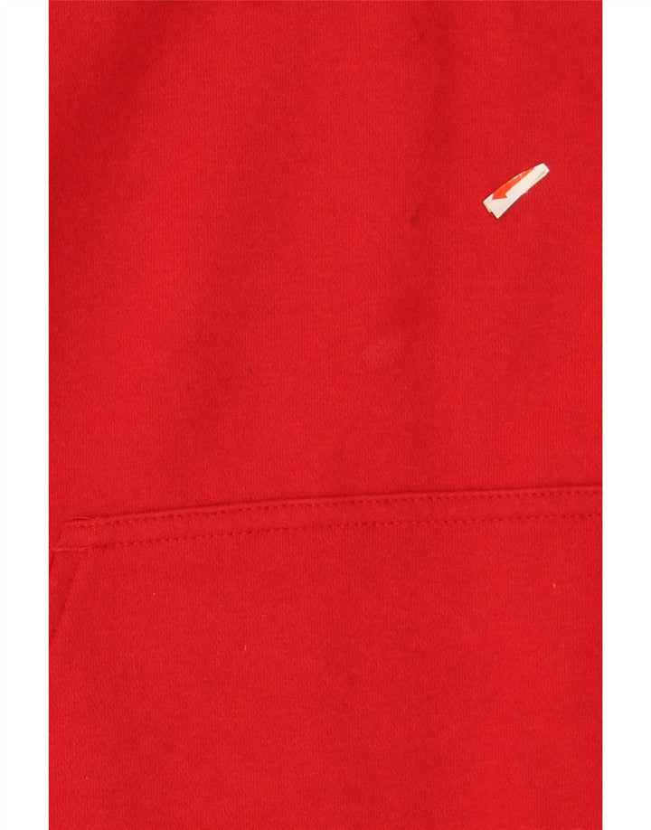 ADIDAS Mens Hoodie Jumper Large Red Cotton