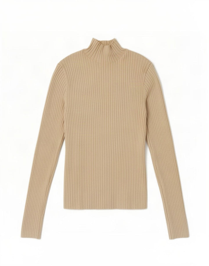 Sweter damski Zara z golfem UK 12 średni złamanej bieli