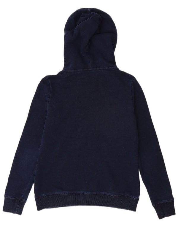 SUPERDRY Damski sweter z kapturem UK 8, mały, granatowy, bawełniany