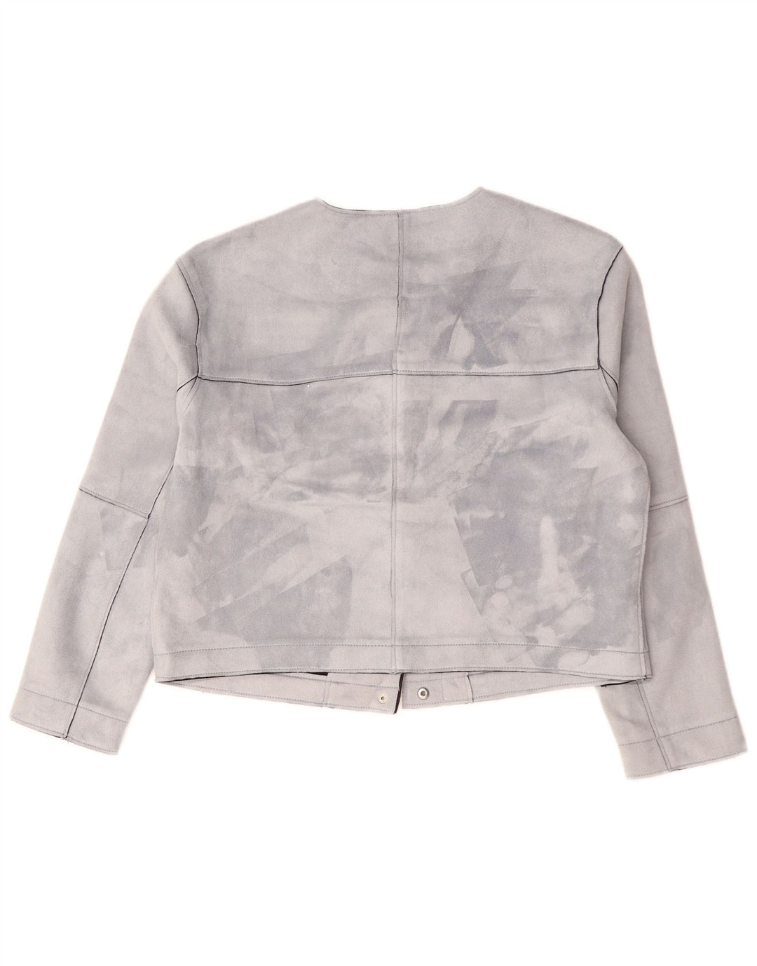Damska kurtka bomberka oversize ZARA Crop UK 10, mała, szara, z poliestru