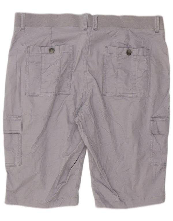 Damskie szorty cargo Lee Petite Mid Rise o swobodnym kroju US 16 2XL W40 szare