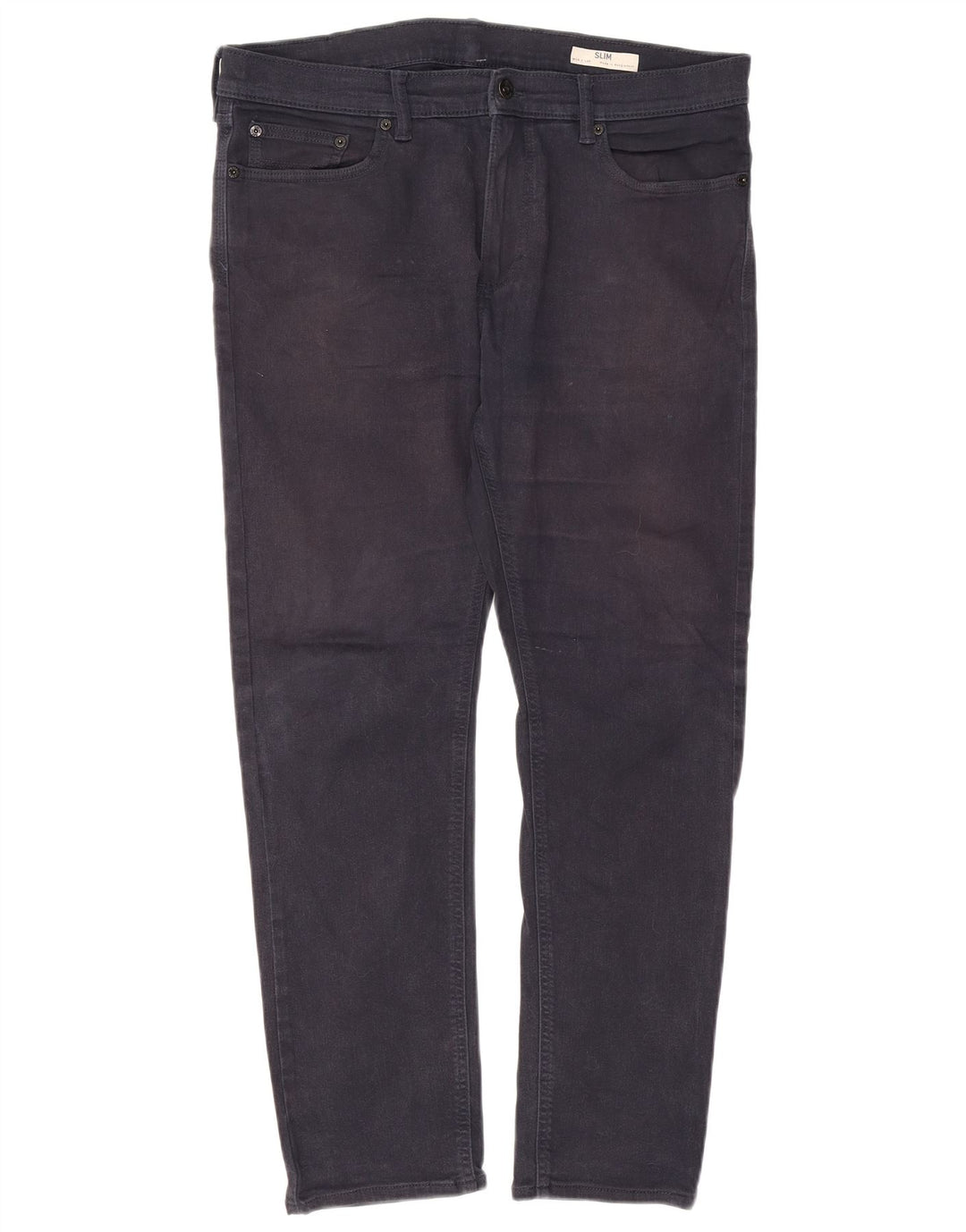Marks & Spencer Damskie jeansy slim W36 L29 Granatowe, bawełniane